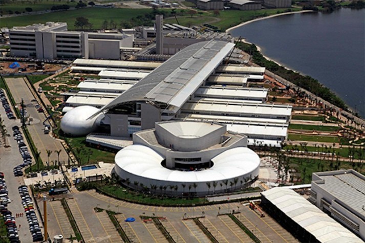 Vista aérea dos prédios do Parque Tecnológico do Rio