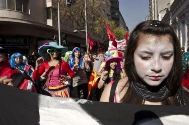 Protesto estudantil no Chile