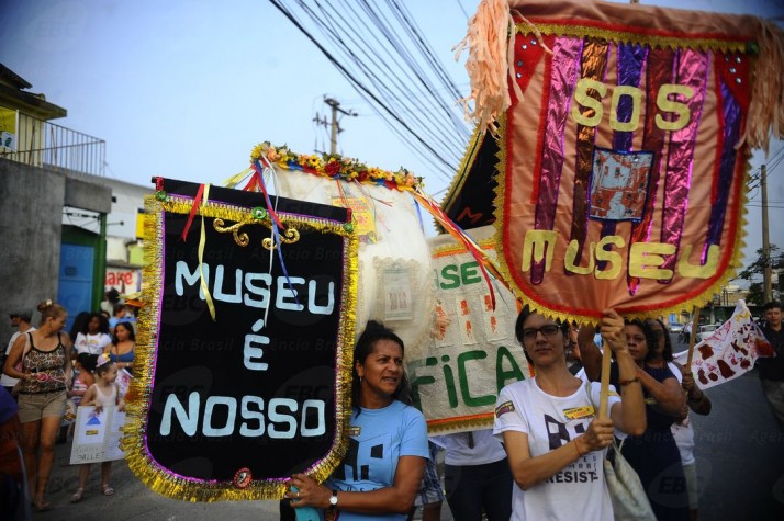 Protesto Museu da Maré