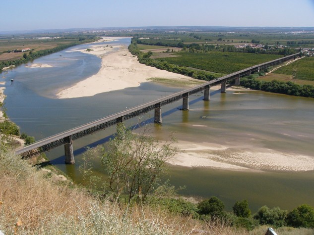 Rio Tejo distrito de Santarém (Portugal)